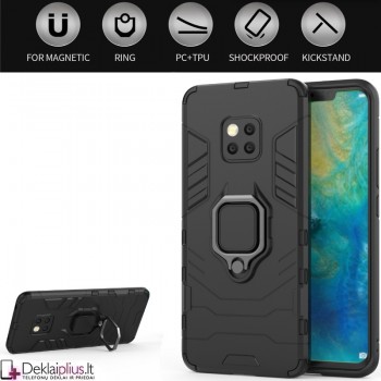 Sustiprintas dėklas 4in1 - juodas (Huawei Mate 20 Pro)